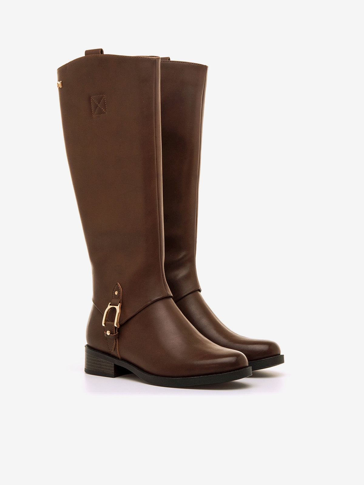 botas planas Mujer Botas para mujer marron 05