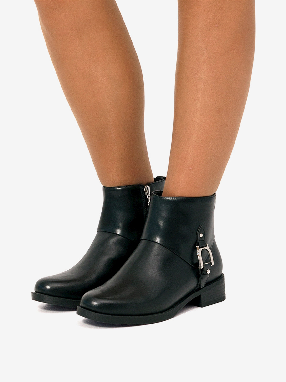 botines planos Mujer Botines para mujer negro 03
