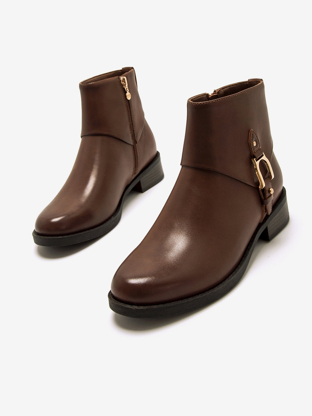 botines planos Mujer Botines para mujer marron 02