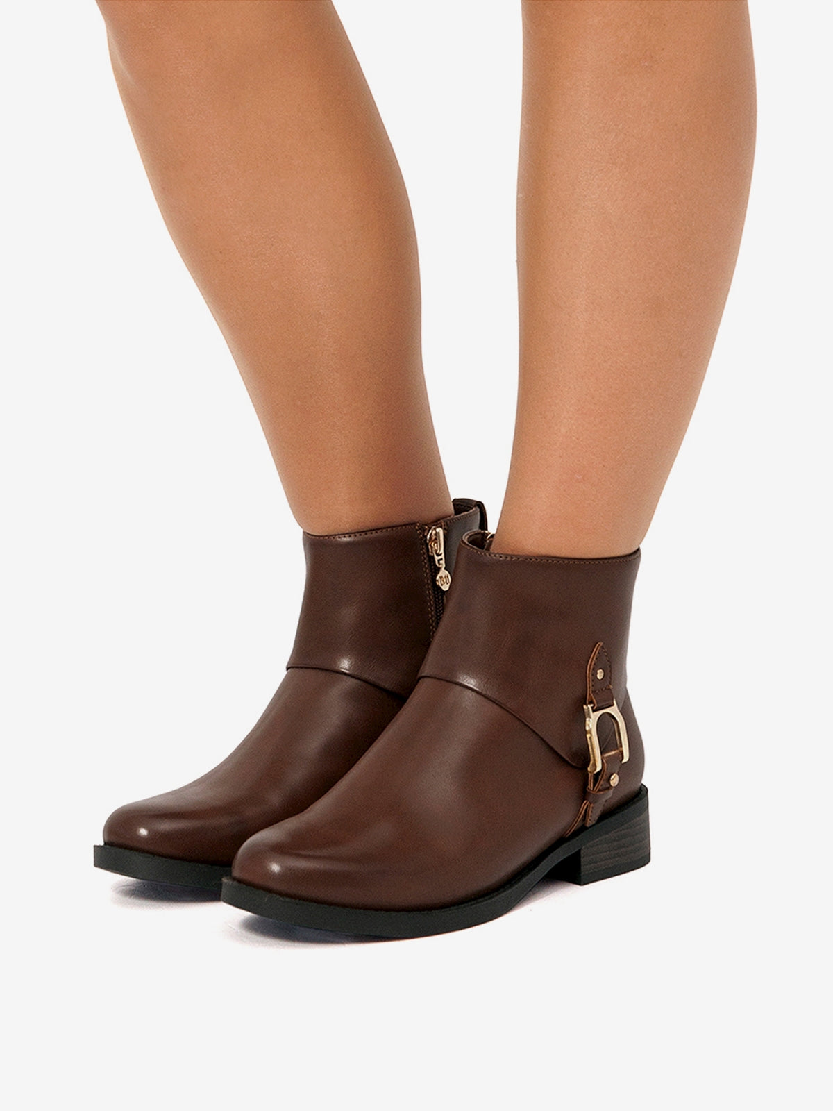 botines planos Mujer Botines para mujer marron 03