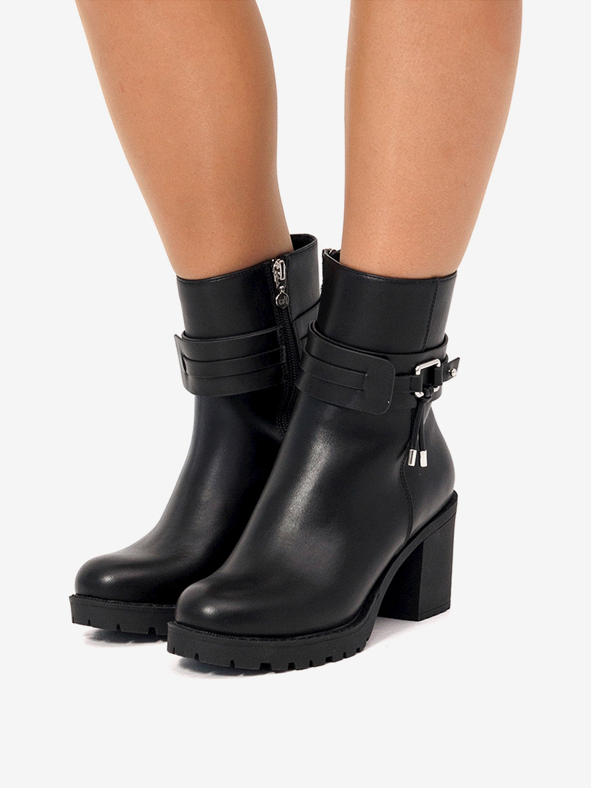 botines de tacón Mujer Botines para mujer negro 03