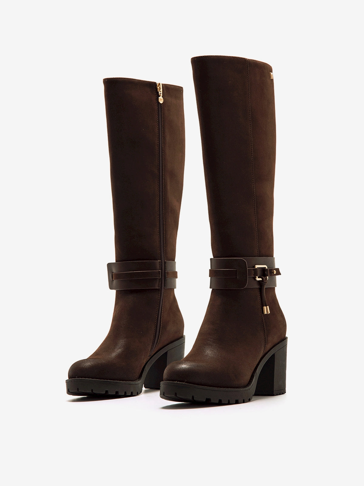 botas de tacón Mujer Botas para mujer marron 02
