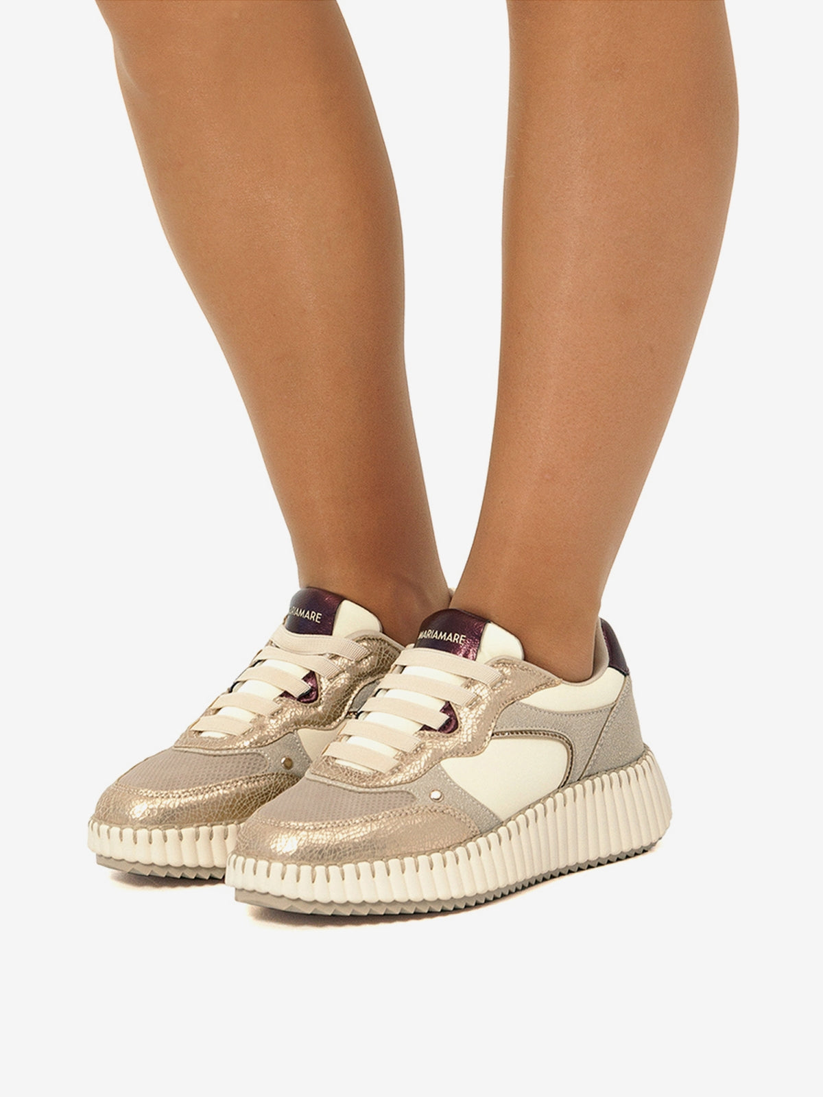 zapatillas Mujer Zapatillas oro 03