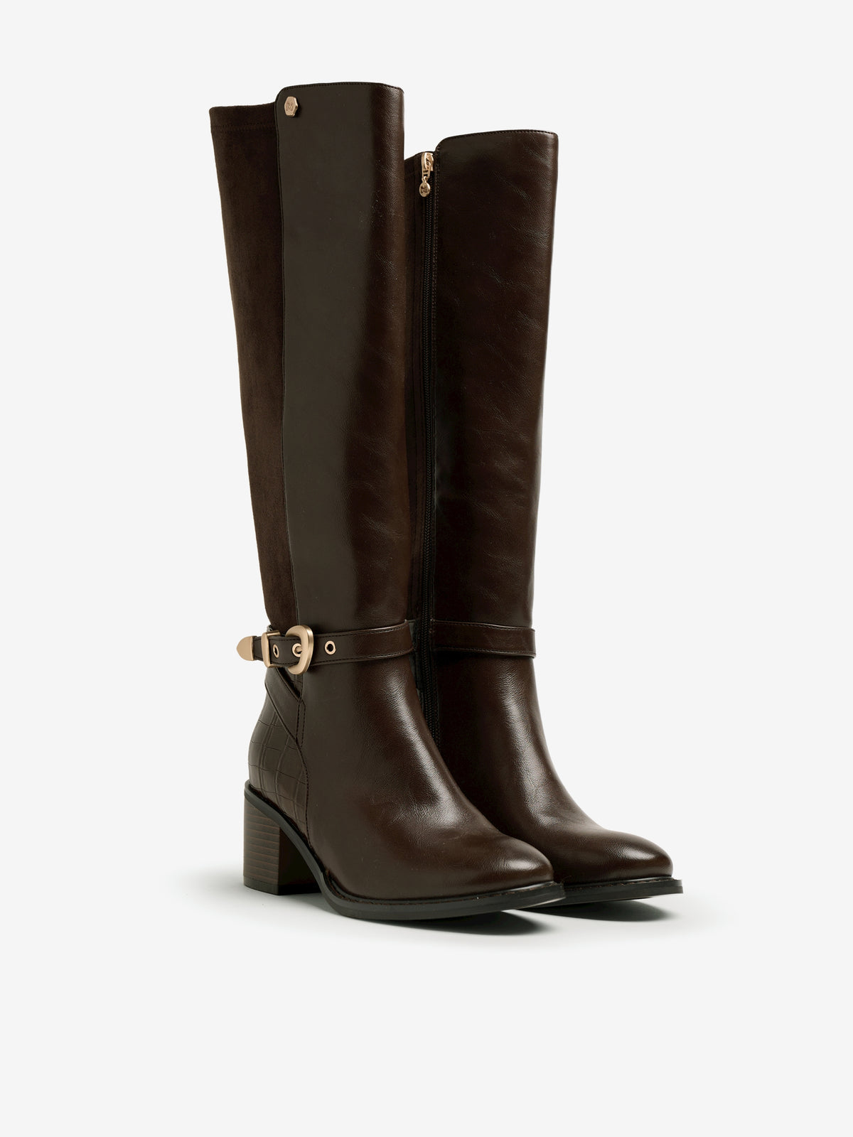 botines de tacón Mujer Botas para mujer marron 05