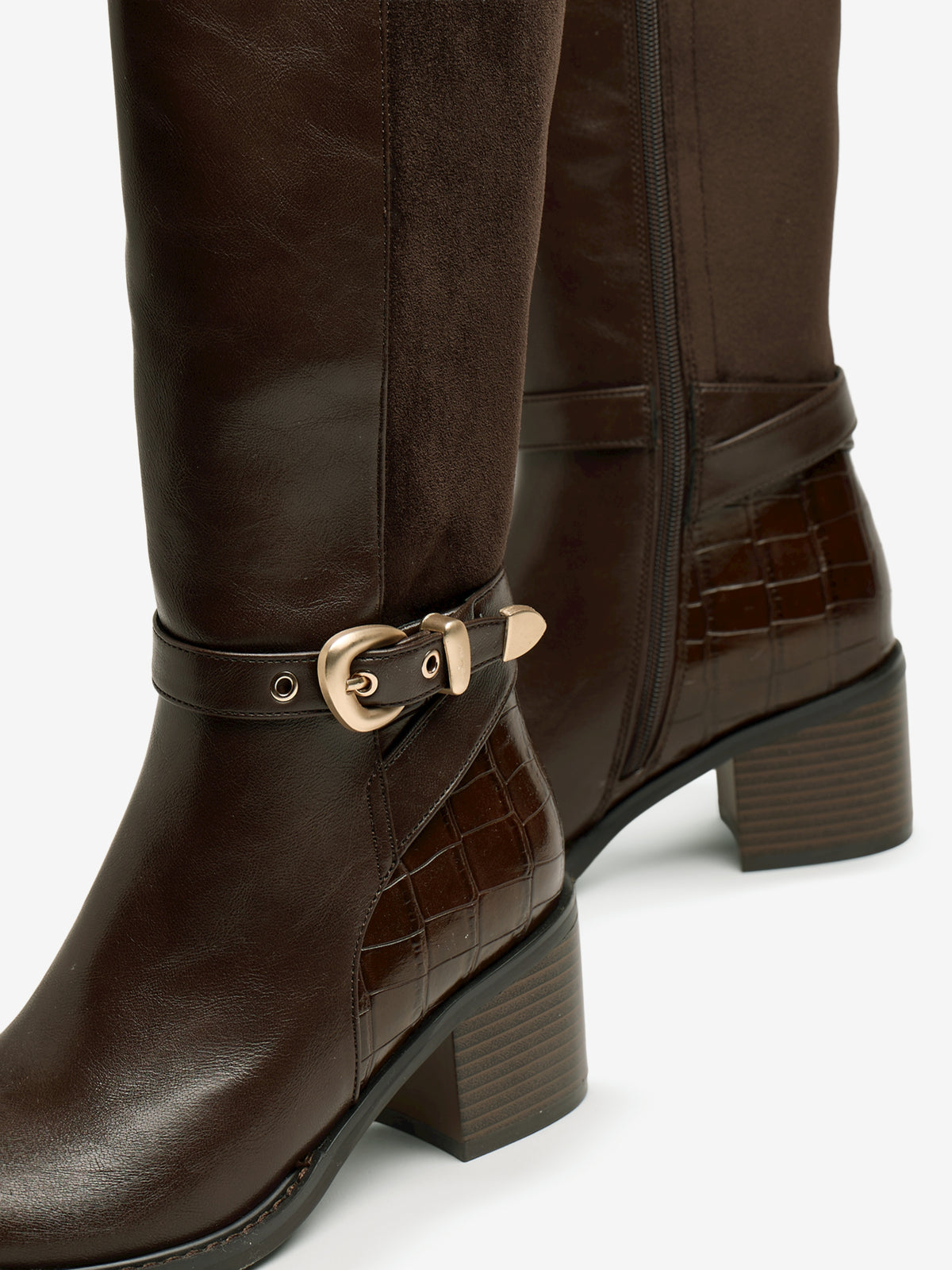 botines de tacón Mujer Botas para mujer marron 06