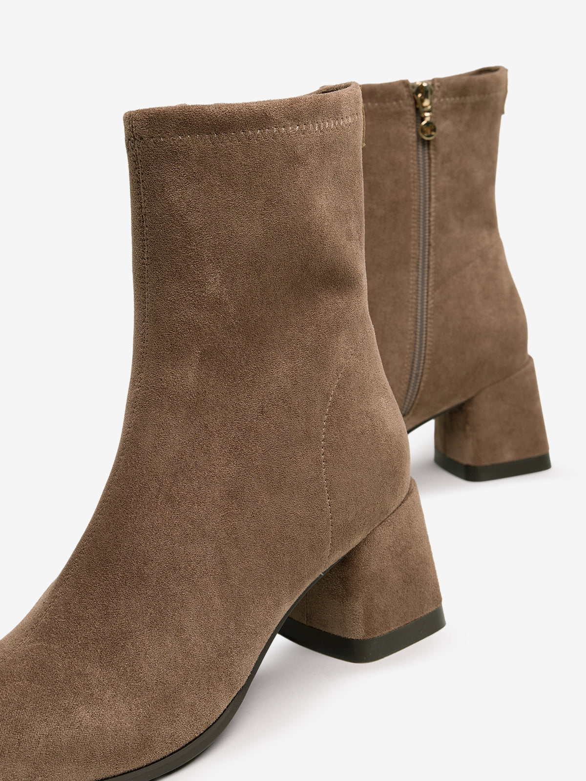 botines de tacón Mujer Botines marron 04