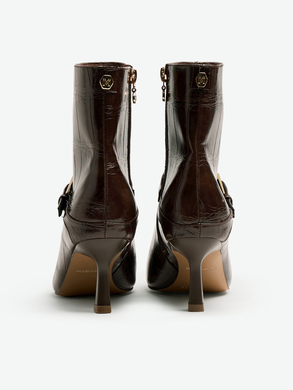 botines de tacón Mujer Botines de tacón marron 03