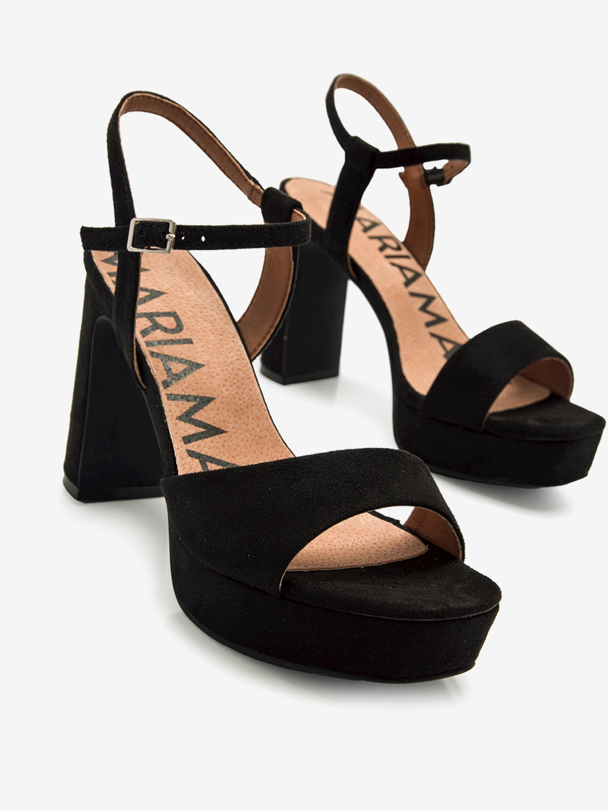 sandalias de tacón Mujer Sandalias de tacón negro 06