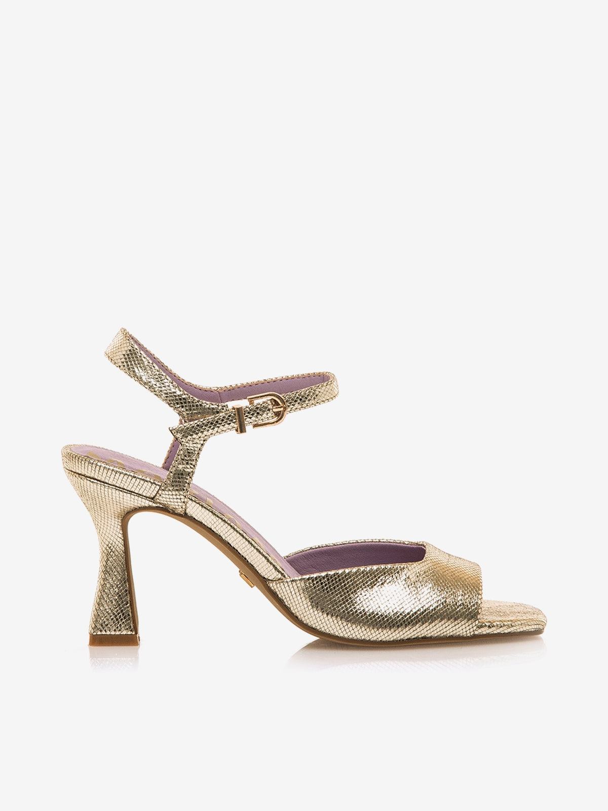 sandalias de tacón Mujer Sandalias de tacón oro 01