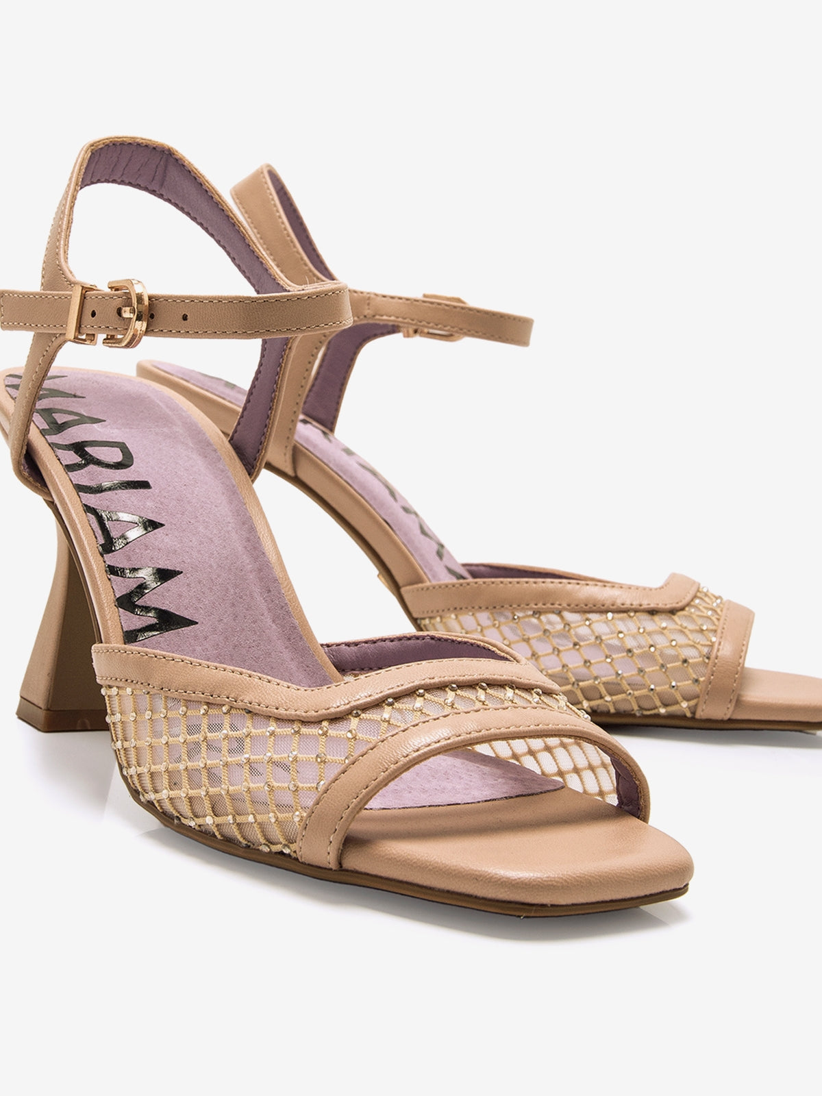 sandalias de tacón Mujer Sandalias de tacón rosa 06