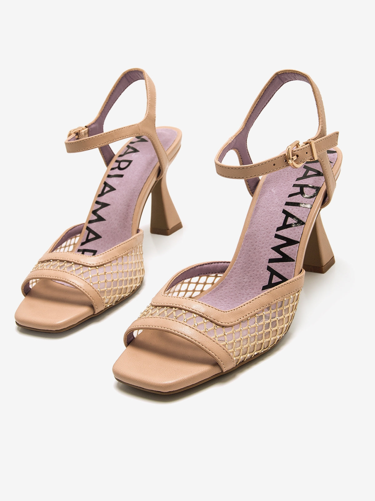 sandalias de tacón Mujer Sandalias de tacón rosa 07