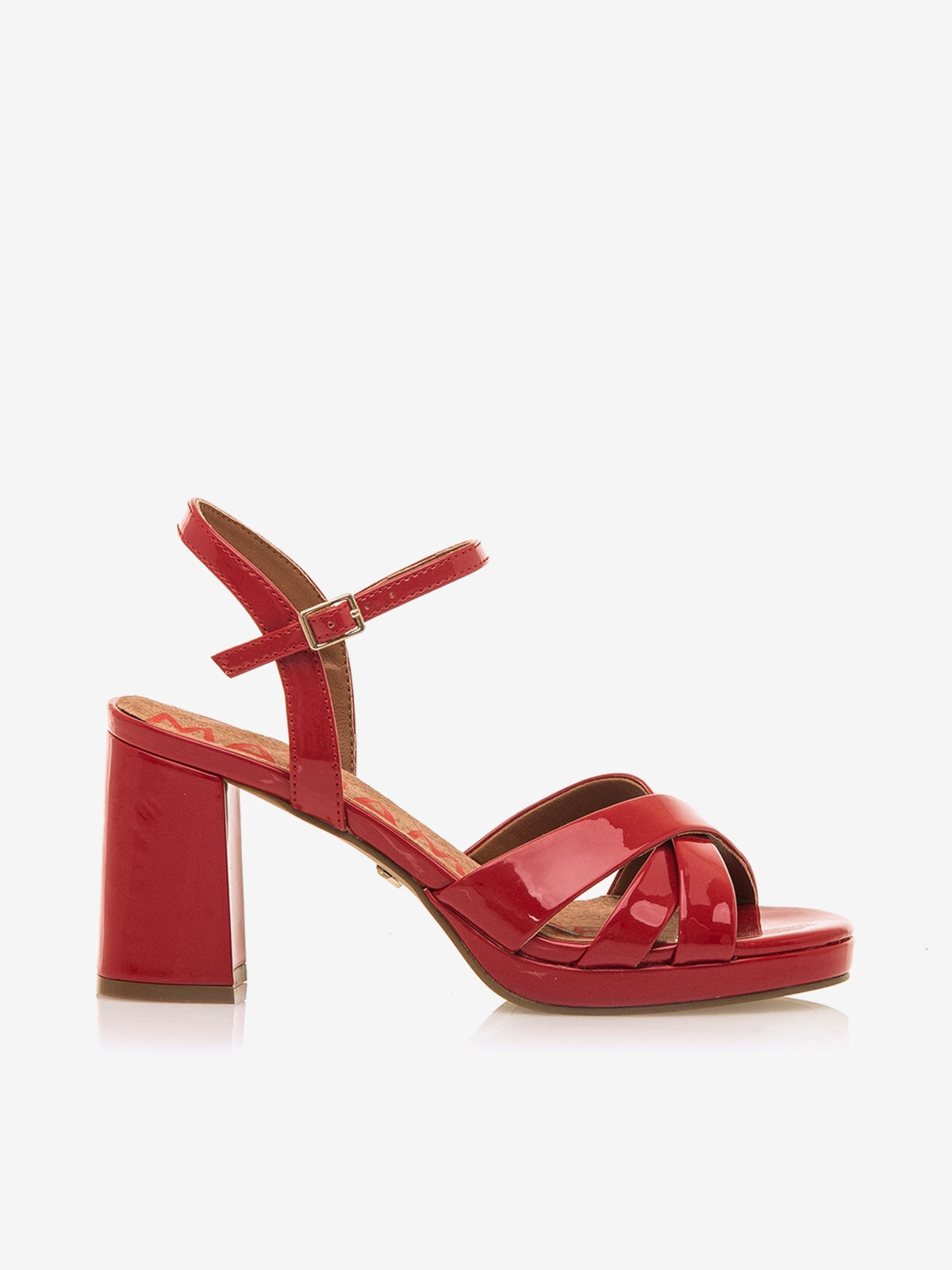sandalias de tacón Mujer Sandalias de tacón rojo 01