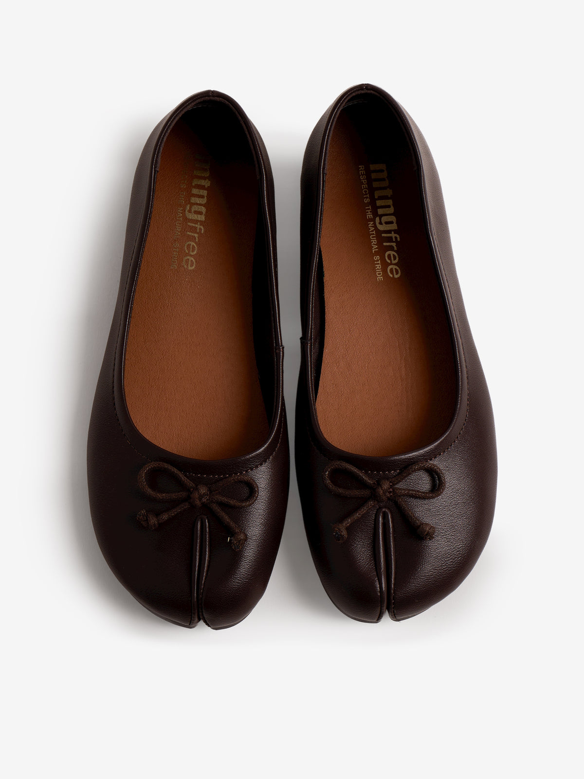 zapatos planos Mujer Bailarina marron 02
