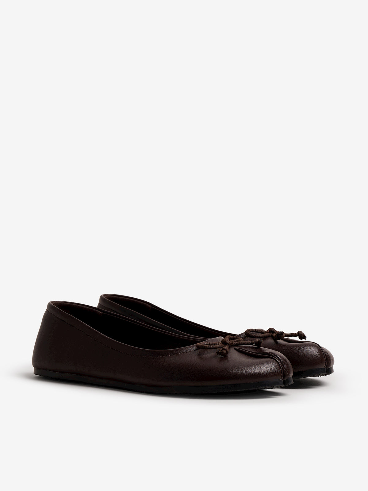 zapatos planos Mujer Bailarina marron 04