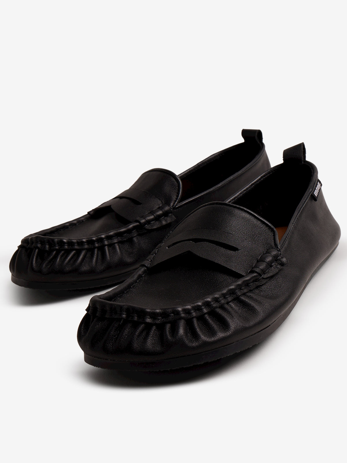 zapatos planos Mujer Mocasines negro 06