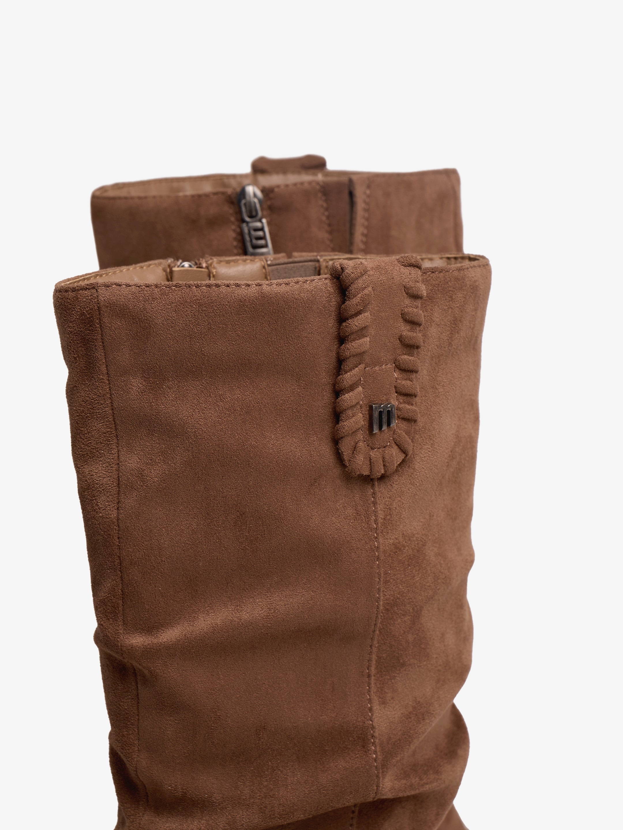 botas planas Mujer Botas altas marron 04