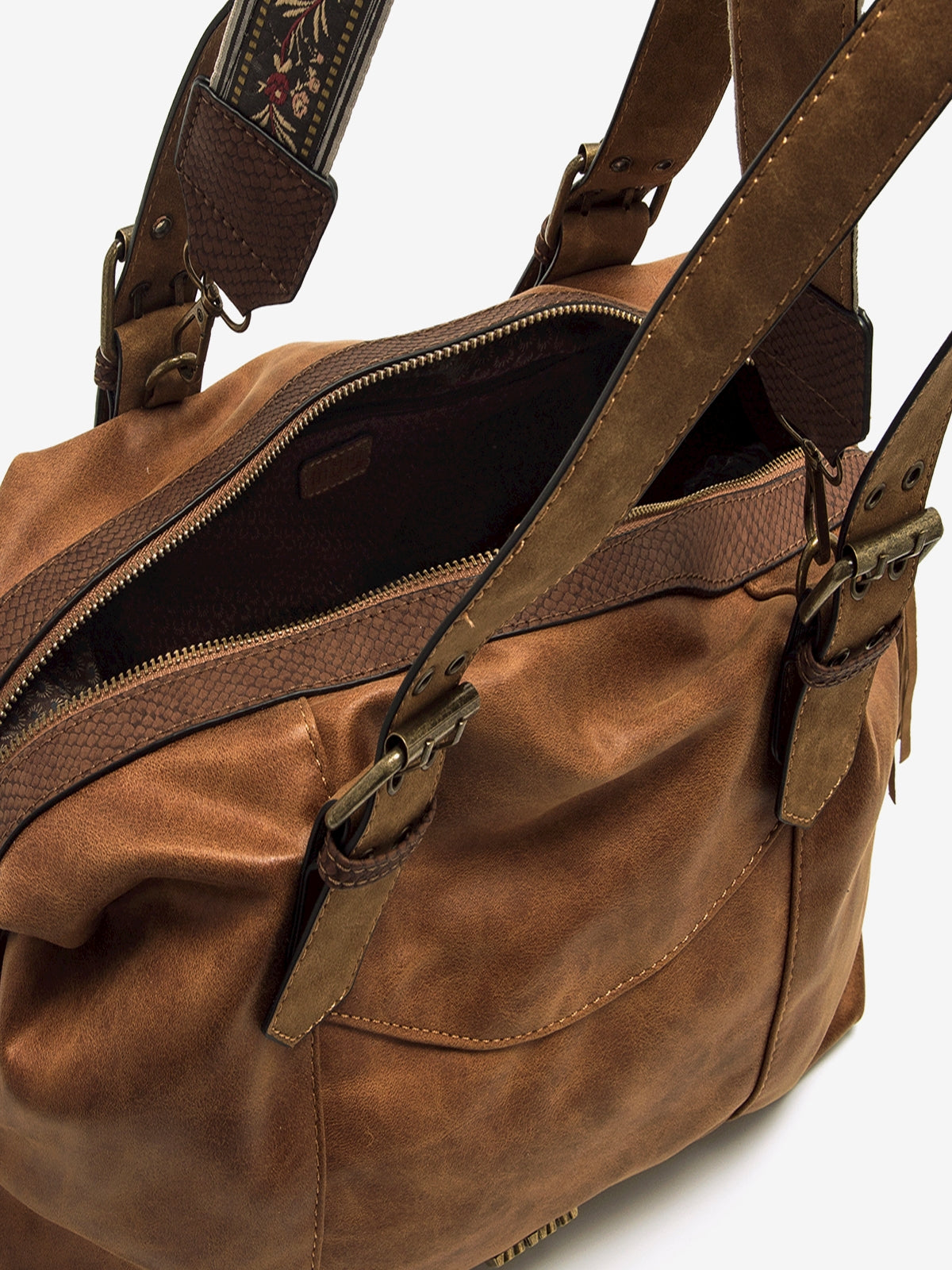 bolsos Mujer Bolso bowling marron 05