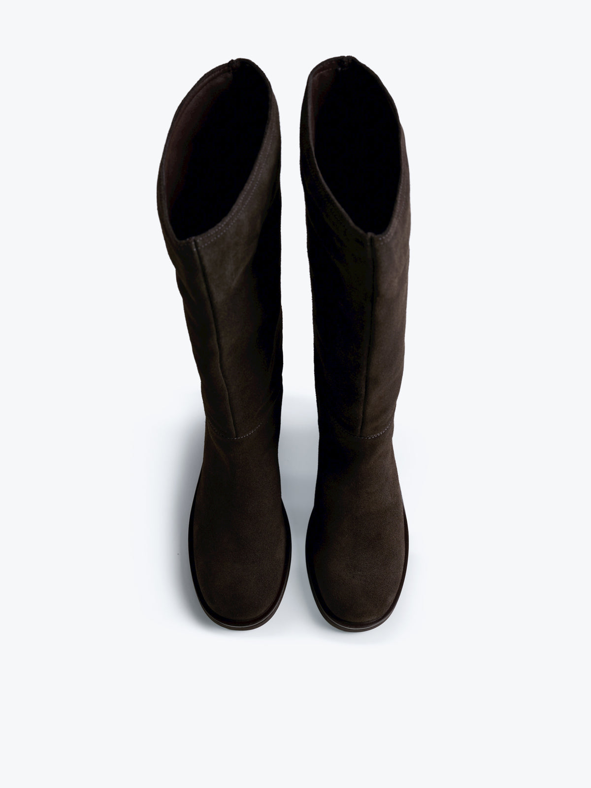 botas planas Mujer Botas gris 02