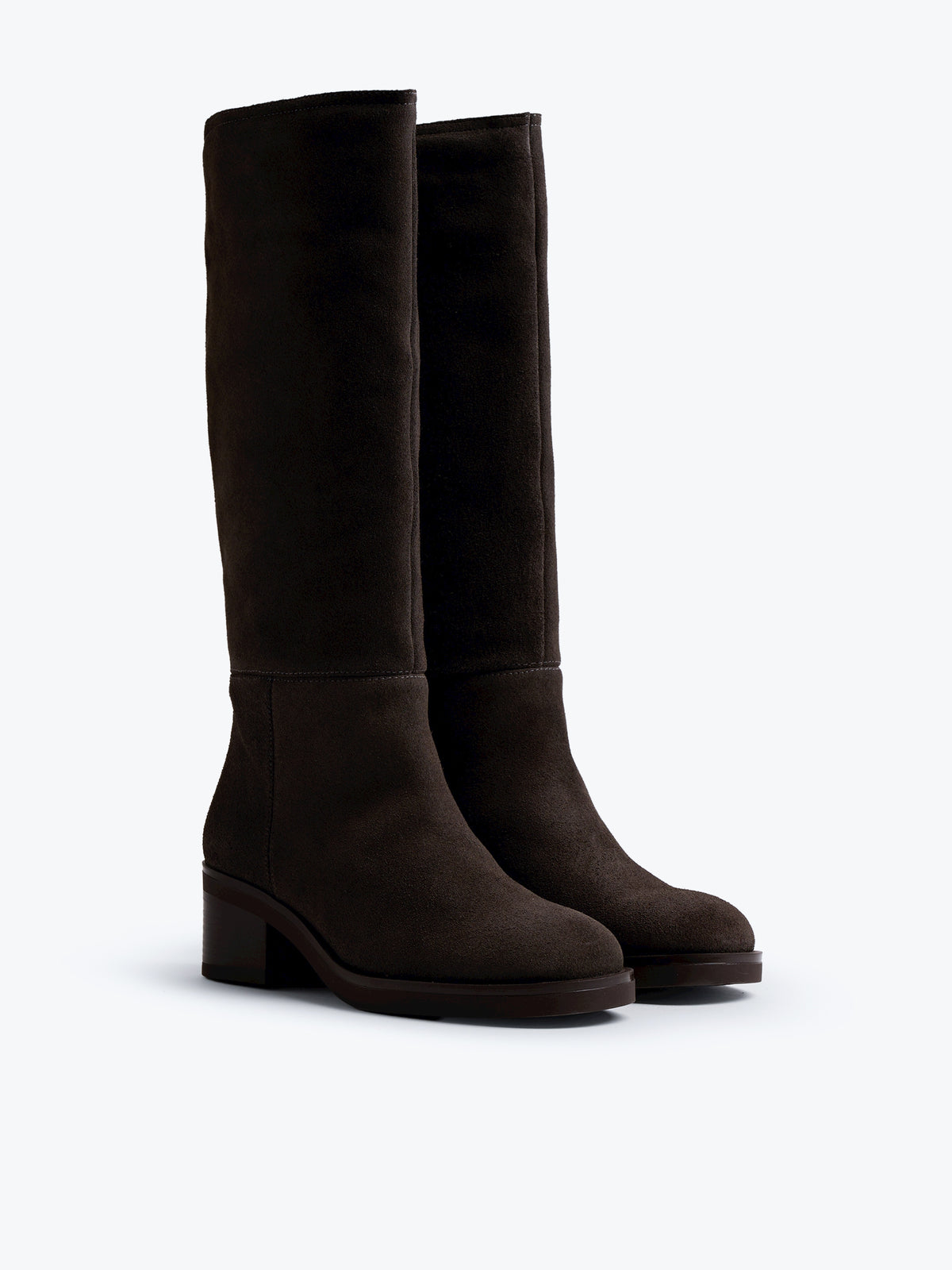botas planas Mujer Botas gris 05