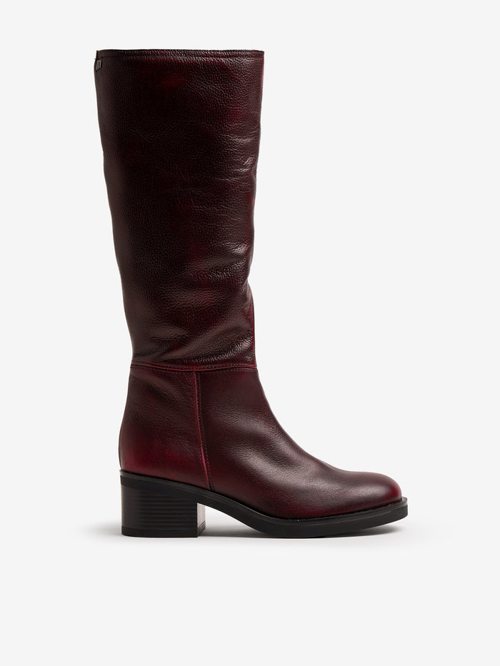 botas planas Mujer Botas rojo 01