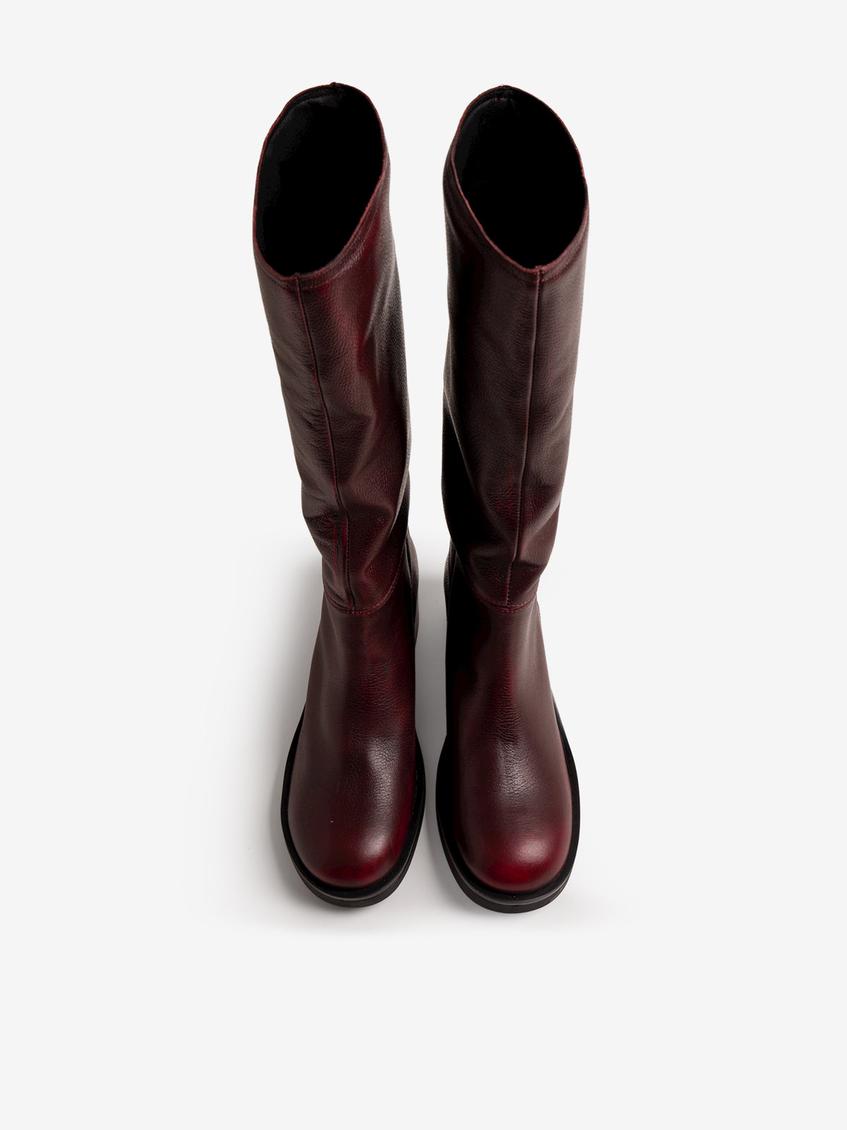 botas planas Mujer Botas rojo 02