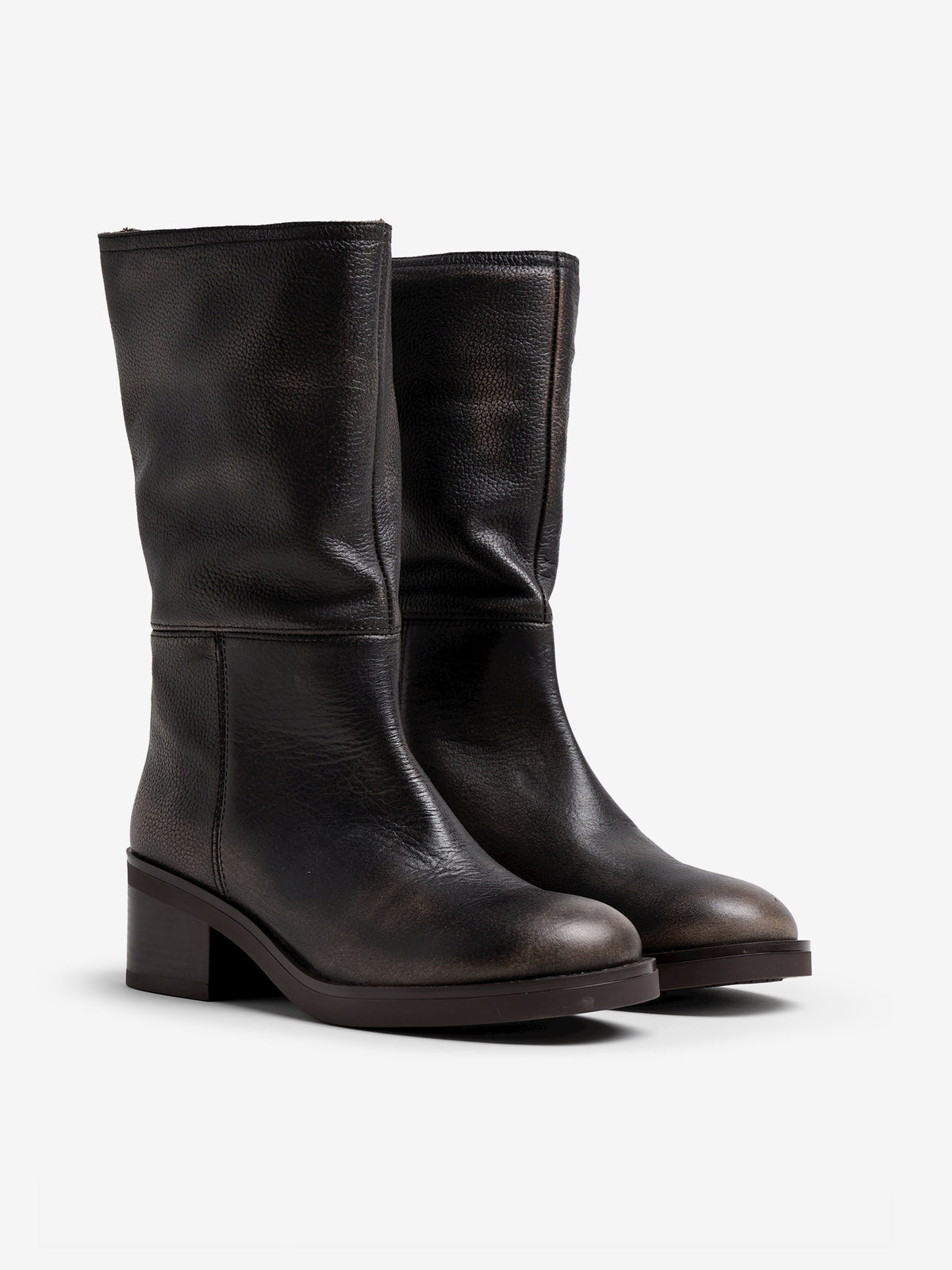 botas planas Mujer Botas negro 05