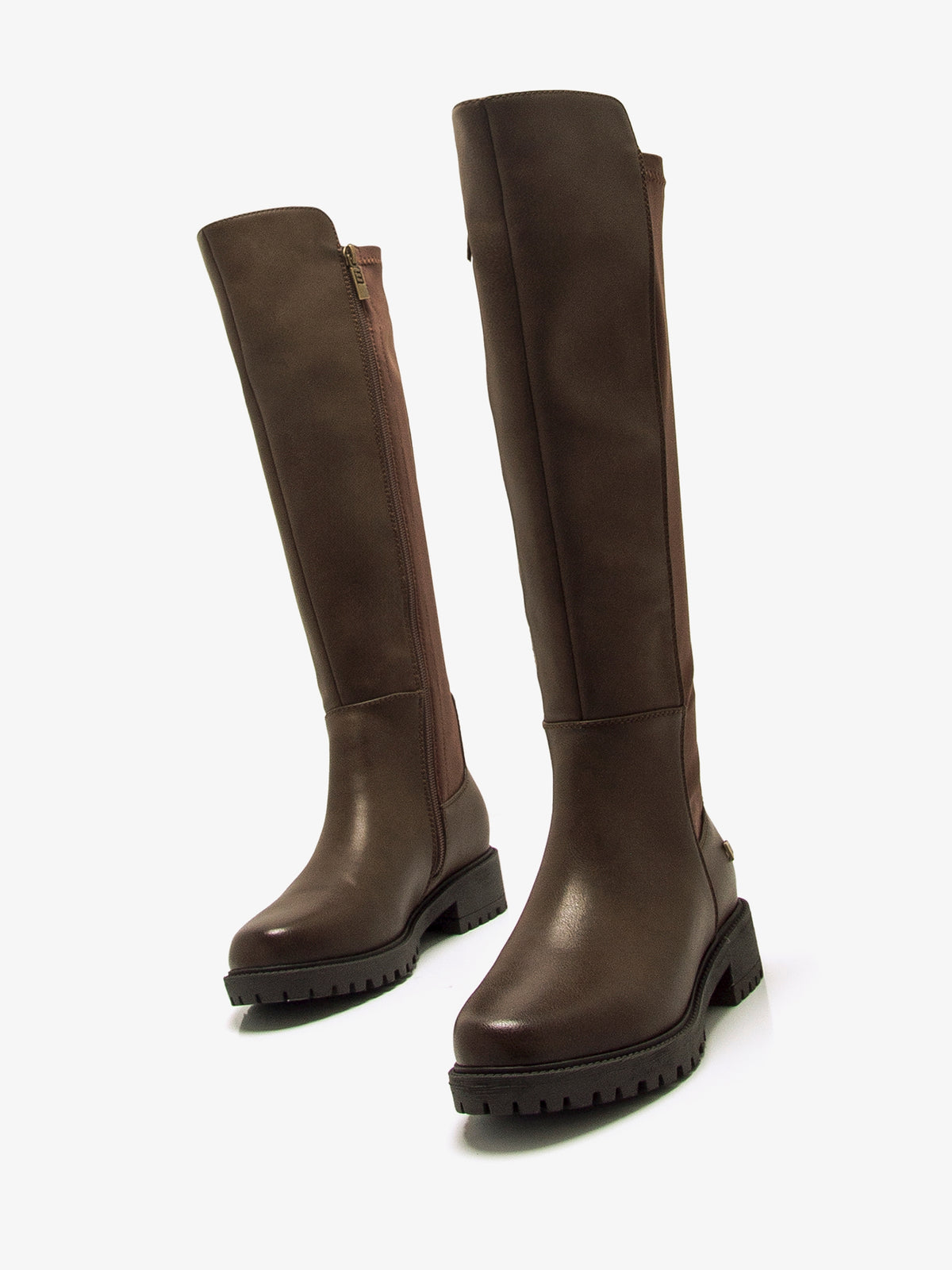 botas planas Mujer Botas para mujer marron 04
