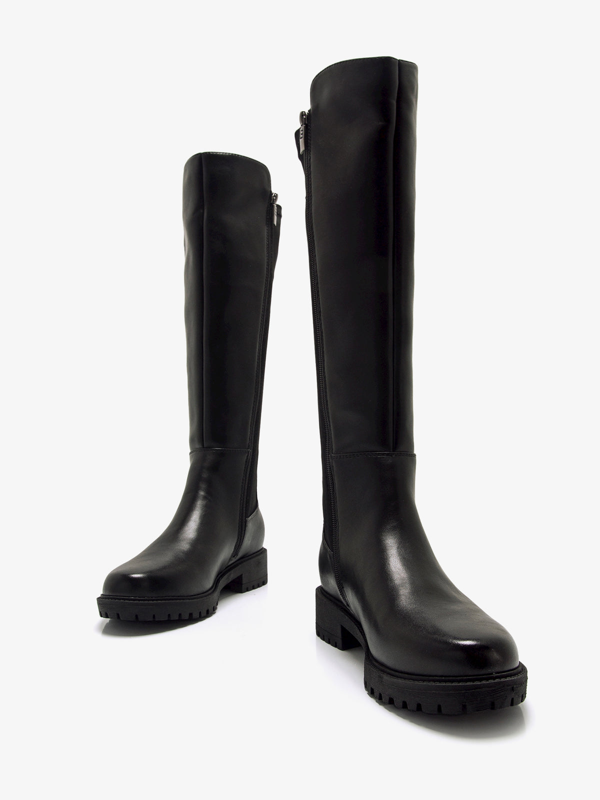 botas planas Mujer Botas para mujer negro 04