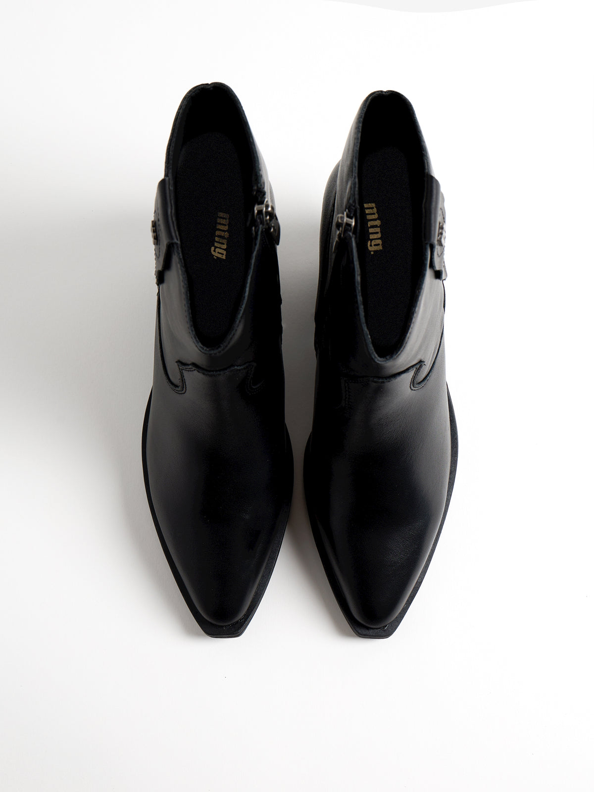 botines de tacón Mujer Botines negro 02