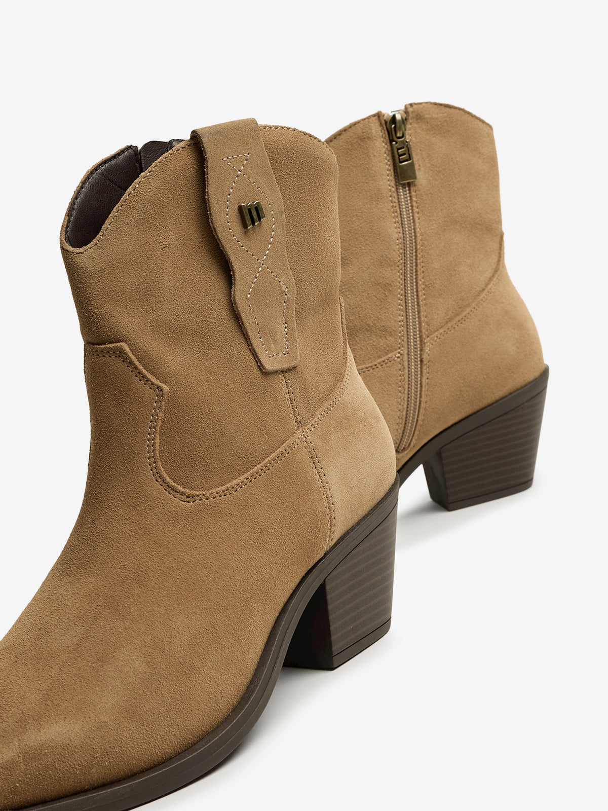 botines de tacón Mujer Botines marron 06
