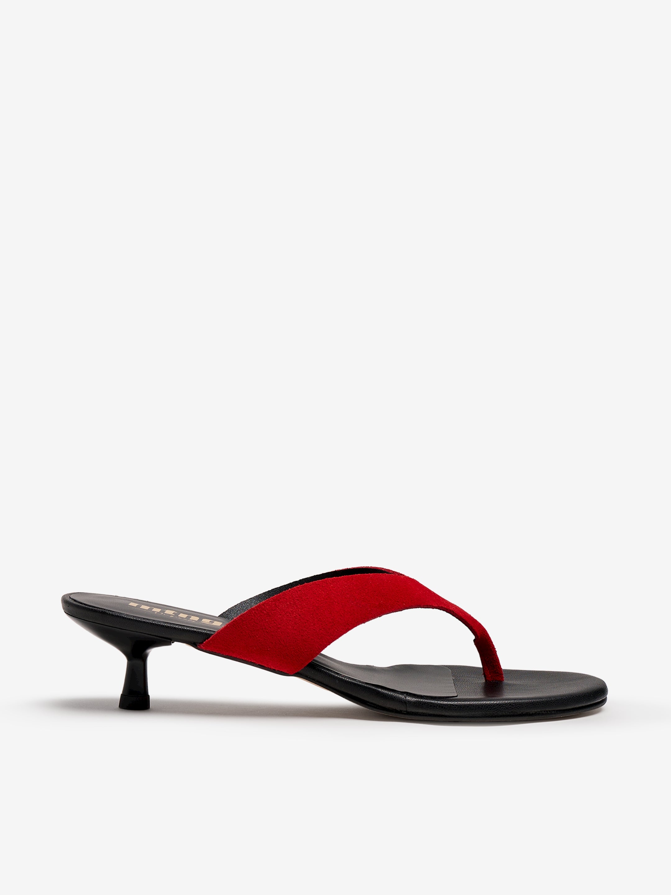 sandalias de tacón Mujer Sandalias de tacón rojo 01