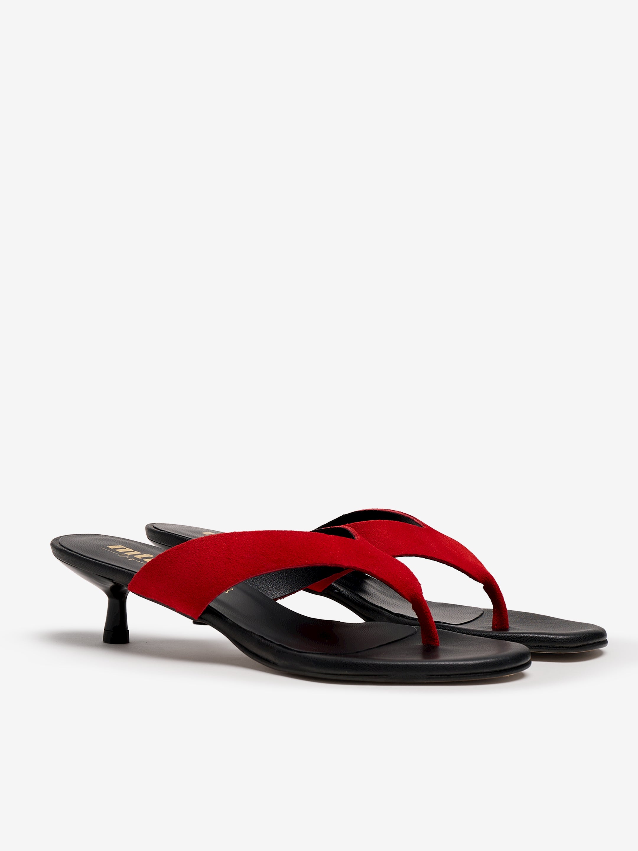 sandalias de tacón Mujer Sandalias de tacón rojo 05