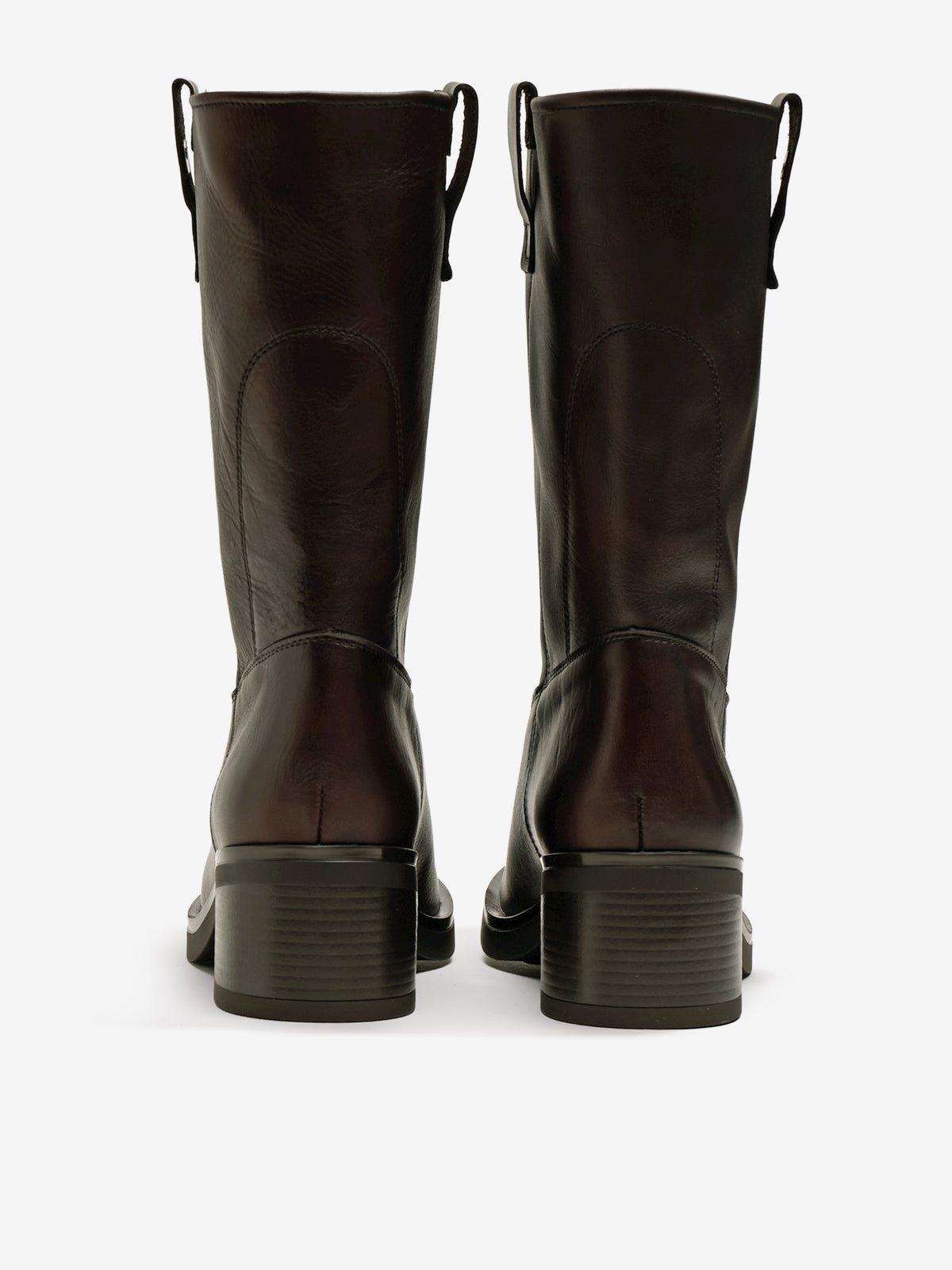 botines planos Mujer Botines de tacón marron 03