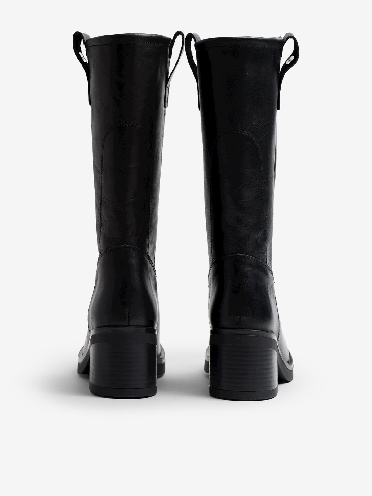 botines planos Mujer Botines de tacón negro 03