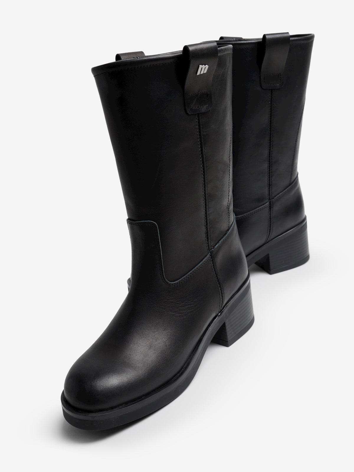 botines planos Mujer Botines de tacón negro 04