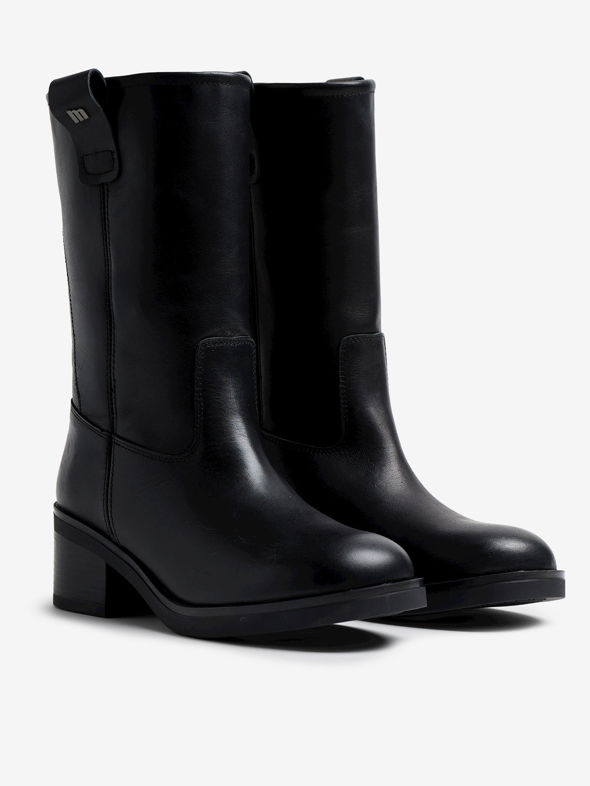botines planos Mujer Botines de tacón negro 05