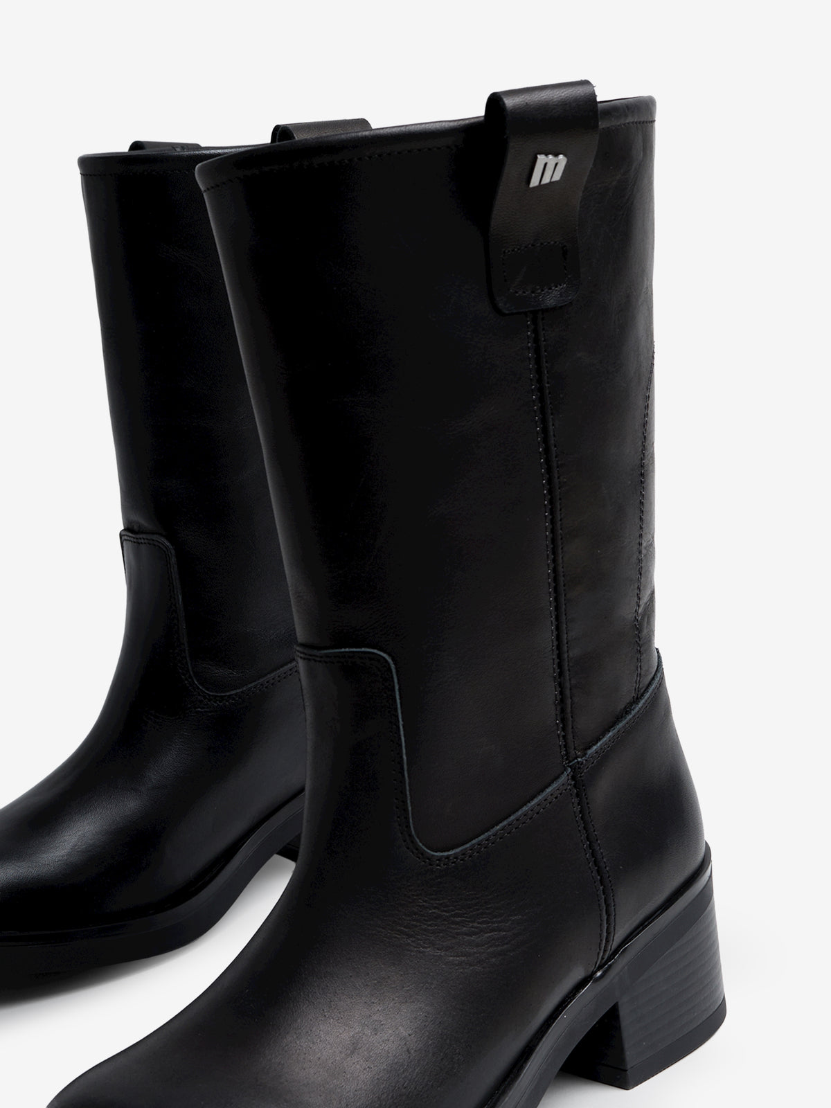 botines planos Mujer Botines de tacón negro 06