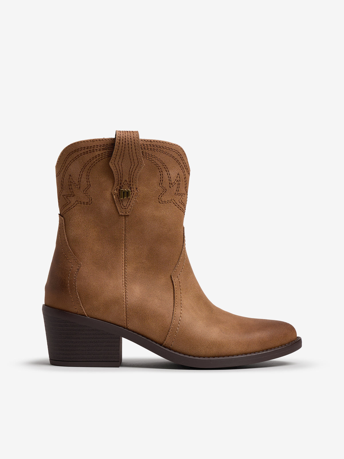 botines planos Mujer Botines de tacón marron 01