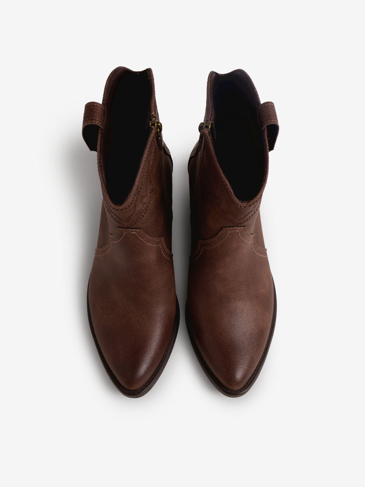 botines planos Mujer Botines marron 02