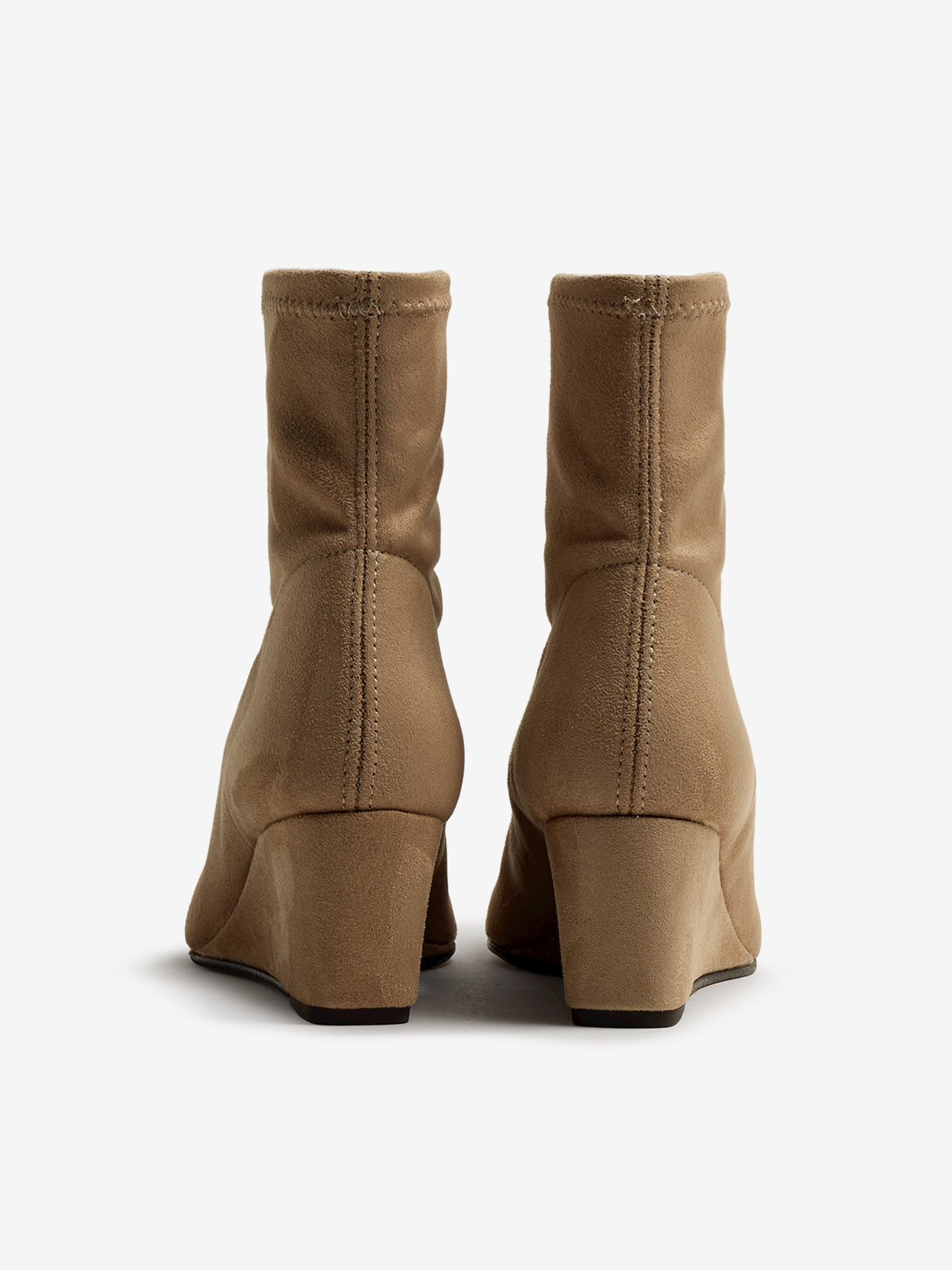 botines de tacón Mujer Botines beige 04
