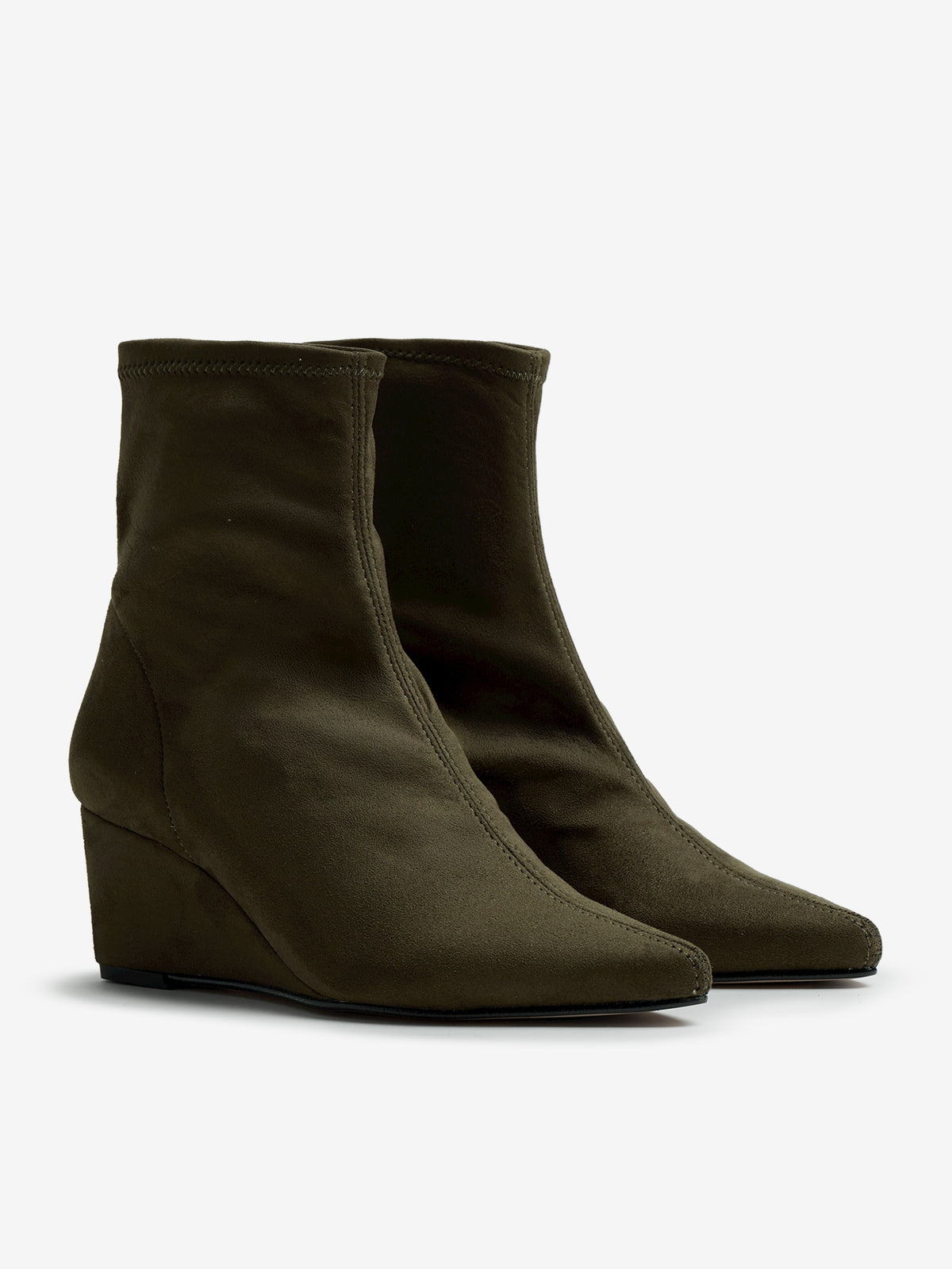botines de tacón Mujer Botines verde 05