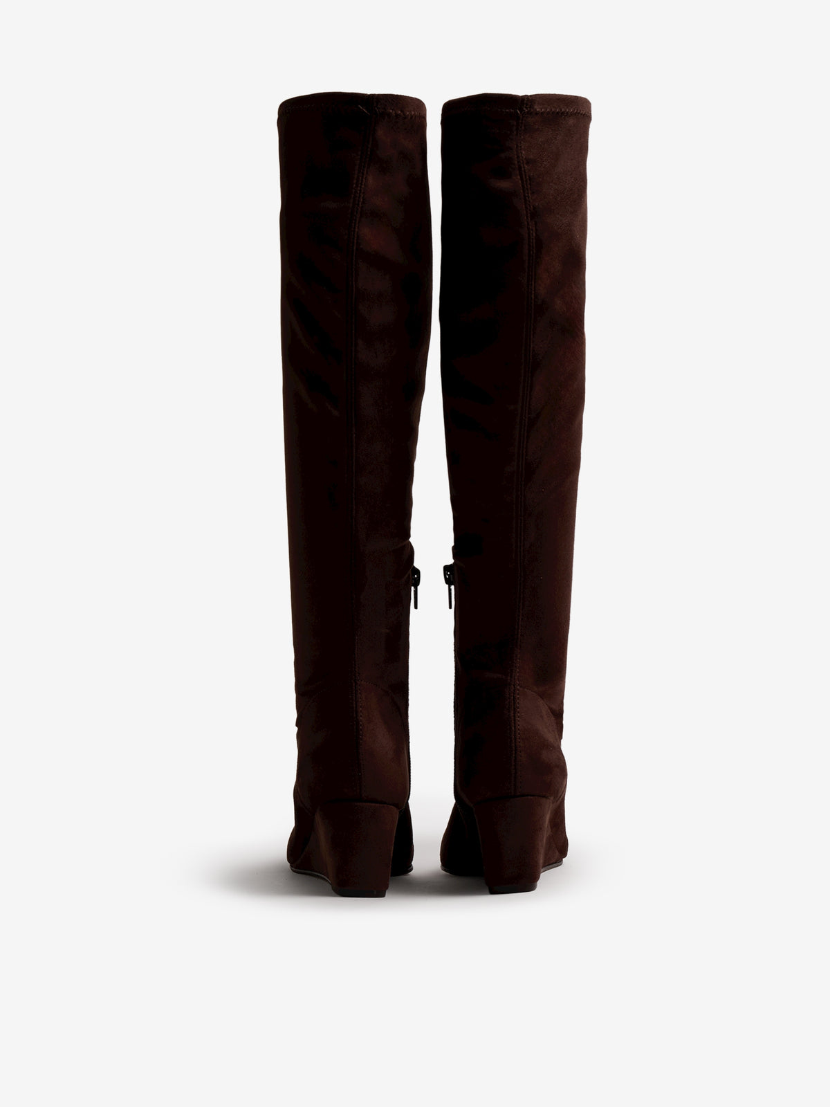botas de tacón Mujer Botas de cuña marron 04