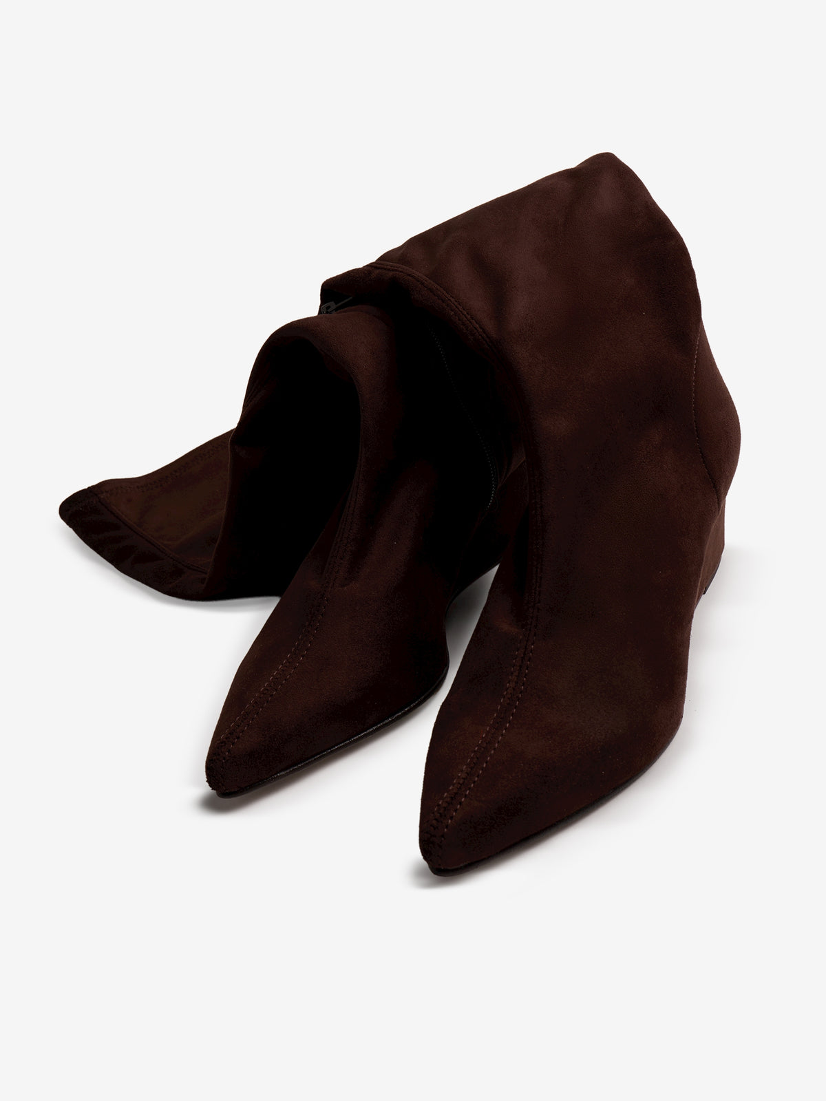 botas de tacón Mujer Botas de cuña marron 07