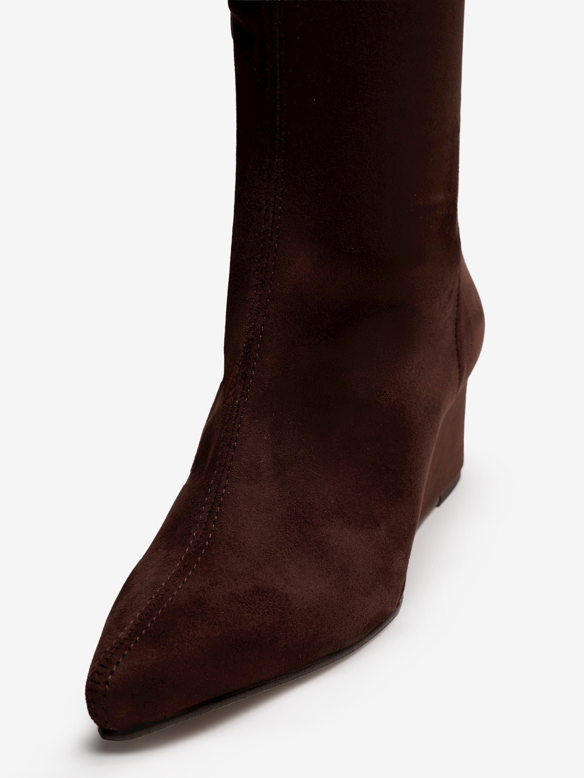 botas de tacón Mujer Botas de cuña marron 08