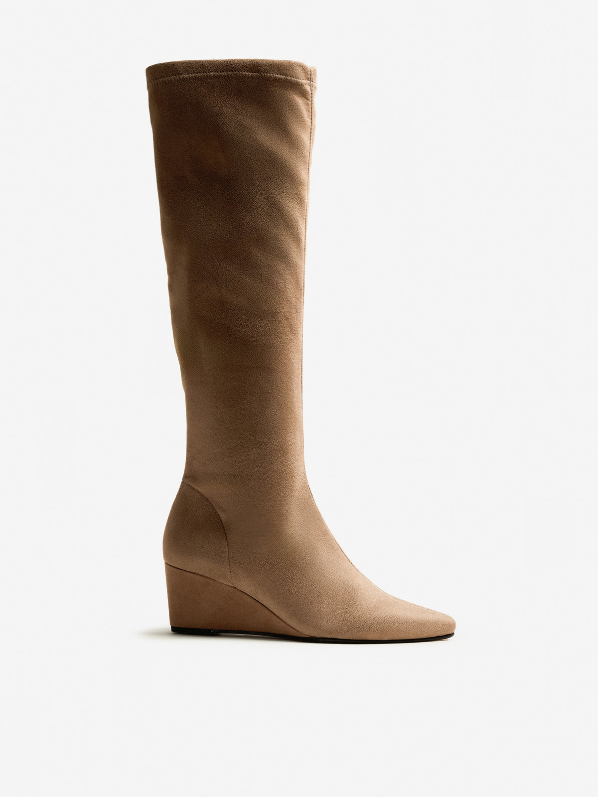 botas de tacón Mujer Botas beige 01