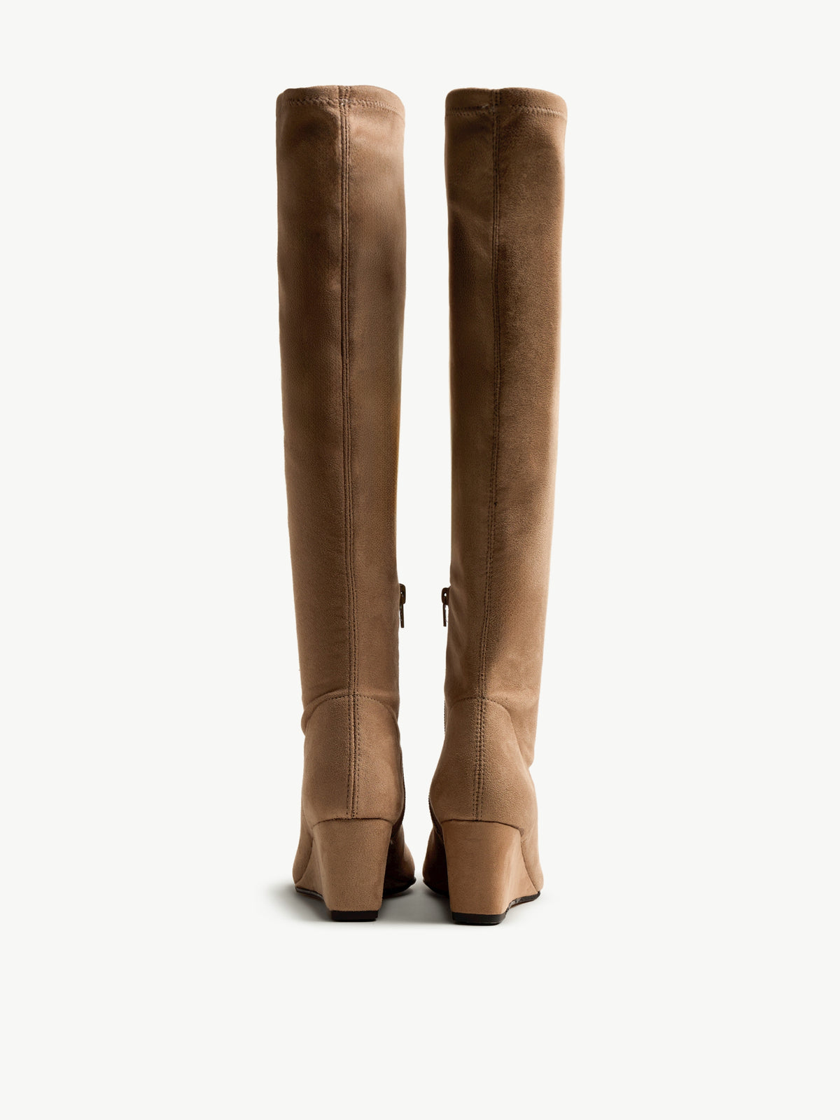 botas de tacón Mujer Botas beige 04