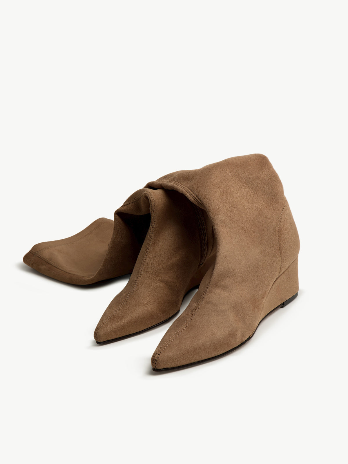 botas de tacón Mujer Botas beige 05