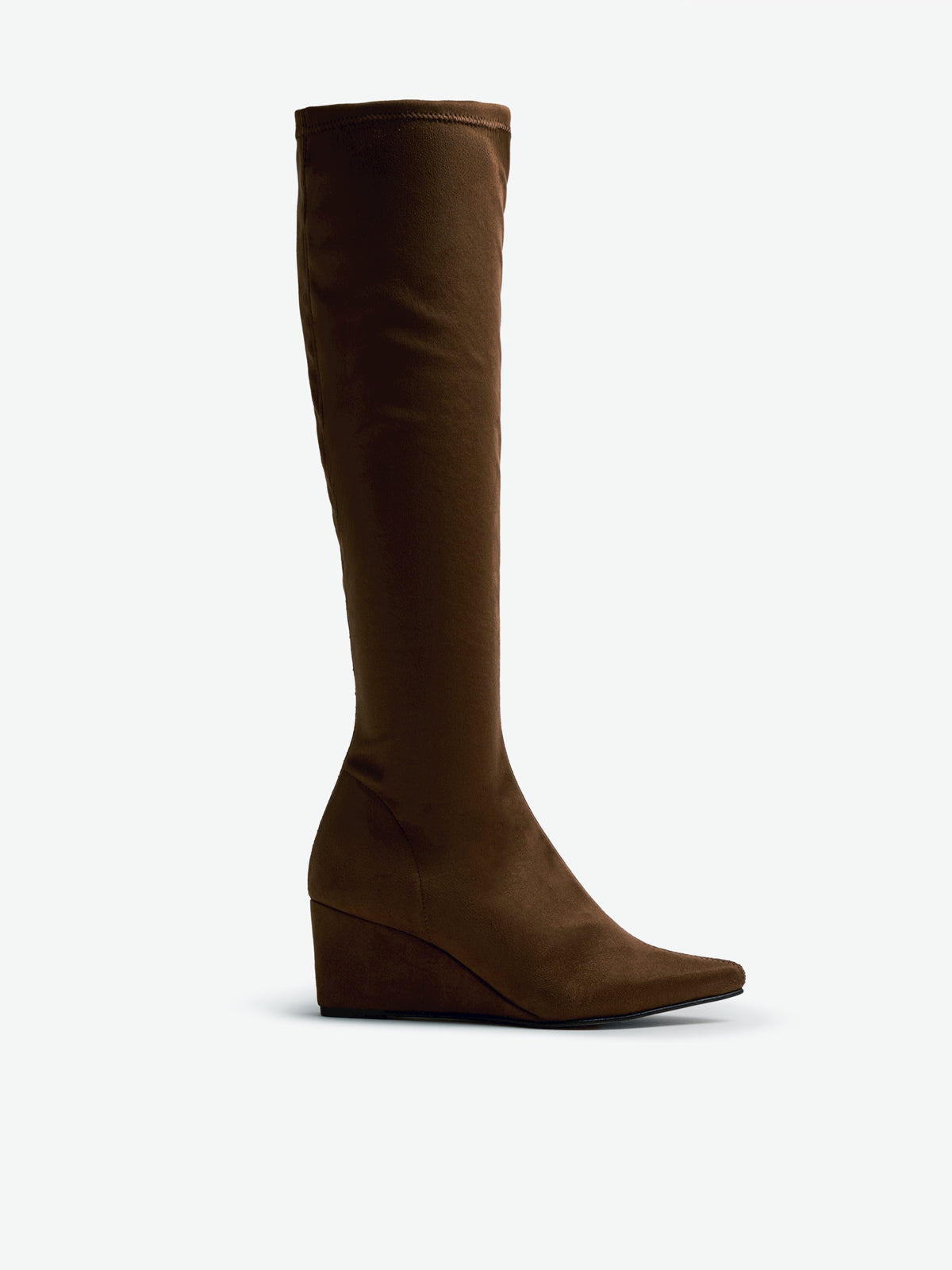 botas de tacón Mujer Botas de cuña marron 01