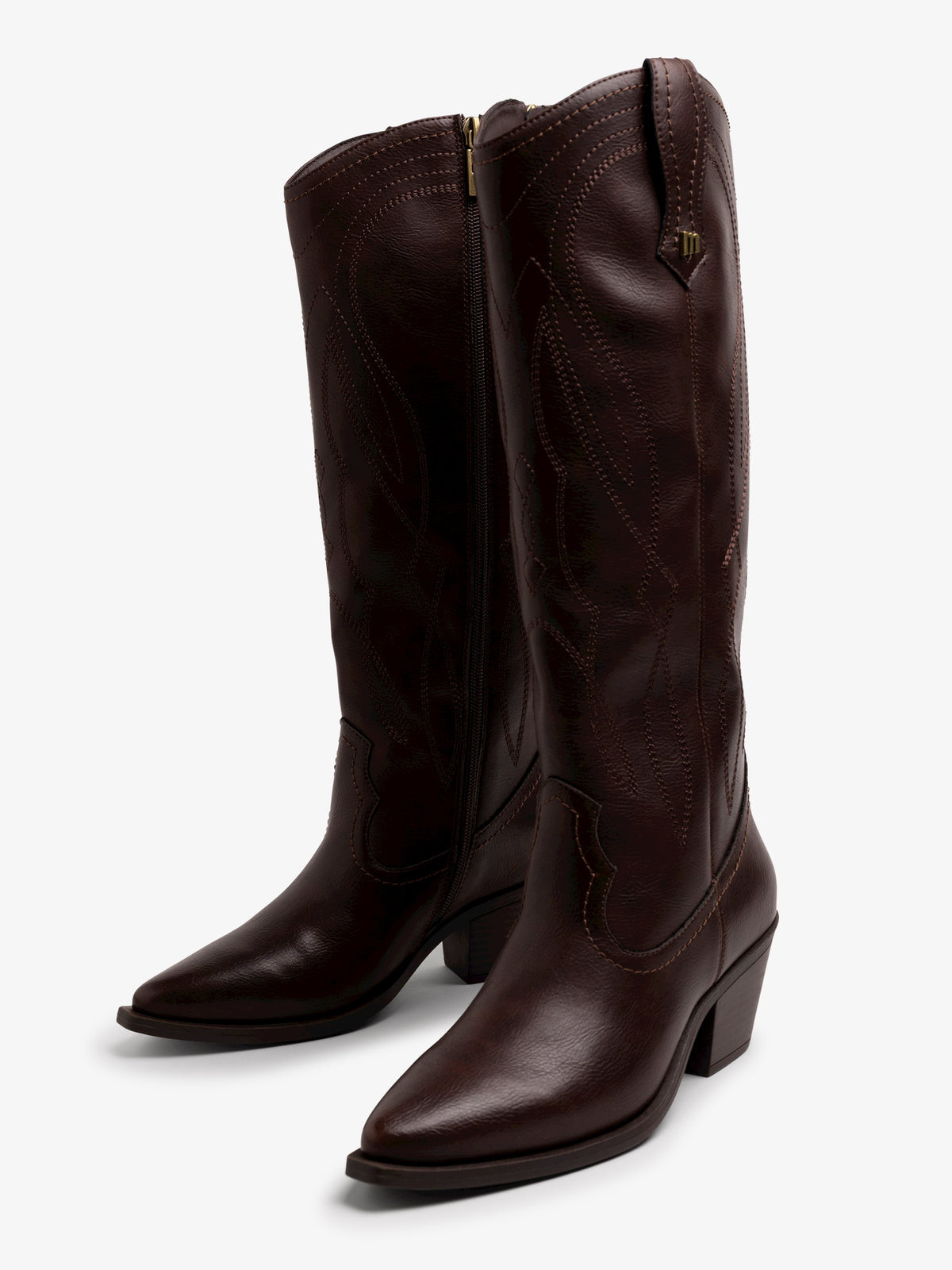 botas de tacón Mujer Botas marron 04