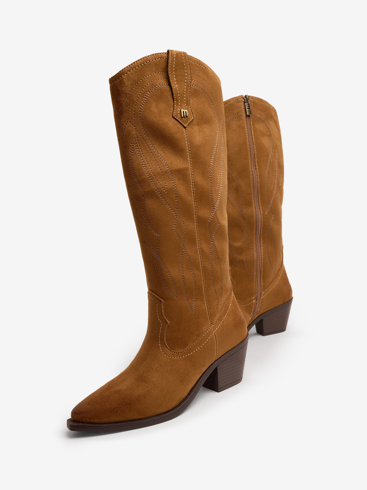 botas de tacón Mujer Botas cowboy marron 04